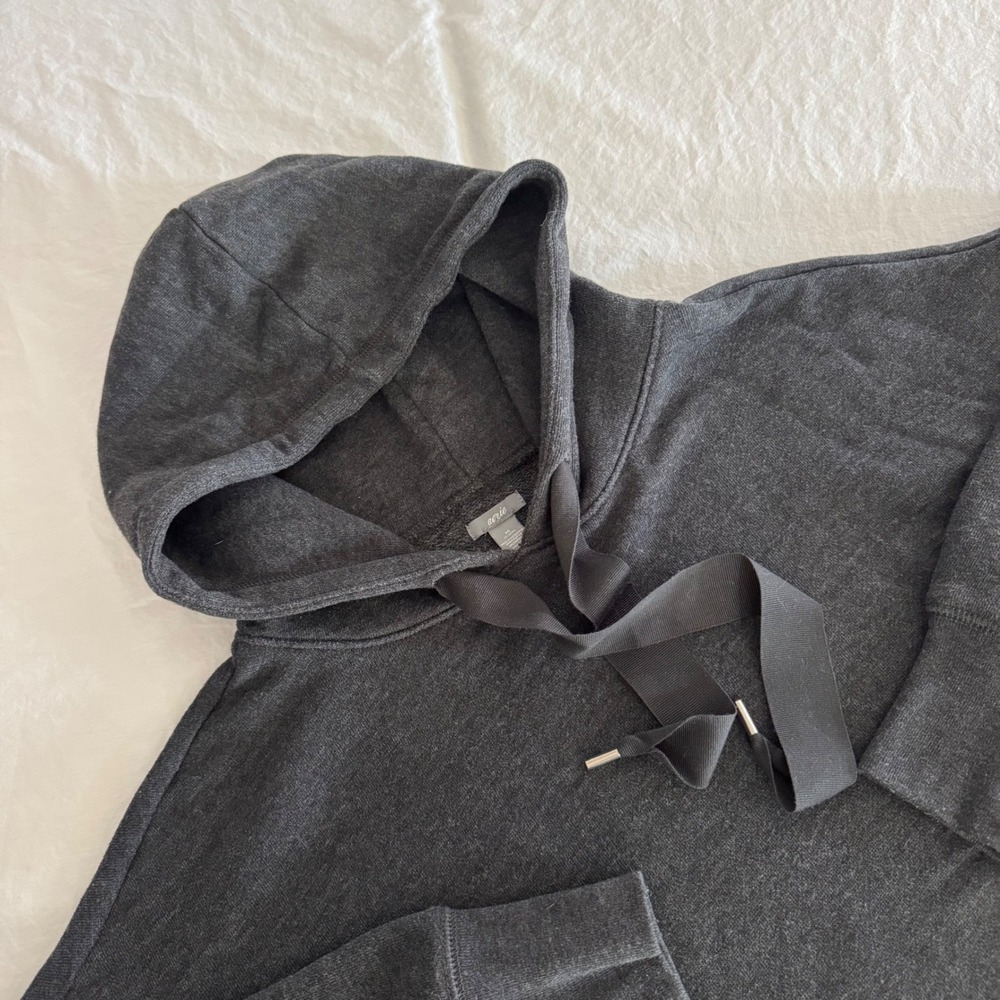 Aerie‎ Women's Size XS Gray Side Zipper Oversize Tunic Hoodie Sweatshirt